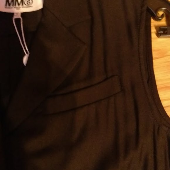 New MM6 Maison Martin Margiela Black Tuxedo Jumpsuit Romper - Picture 3 of 4